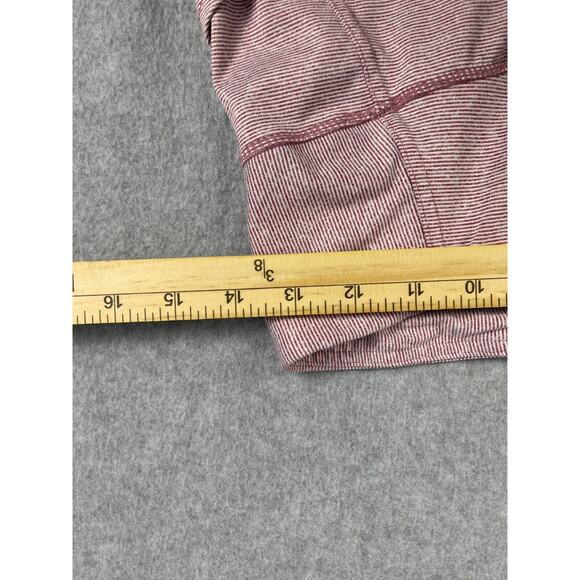 Danskin Active High Rise Leggings Women's Size M Pocket Striped Purple White - Picture 5 of 6